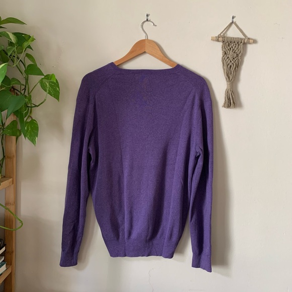 Polo by Ralph Lauren // Plum Pima Cotton Sweater - Picture 2 of 9